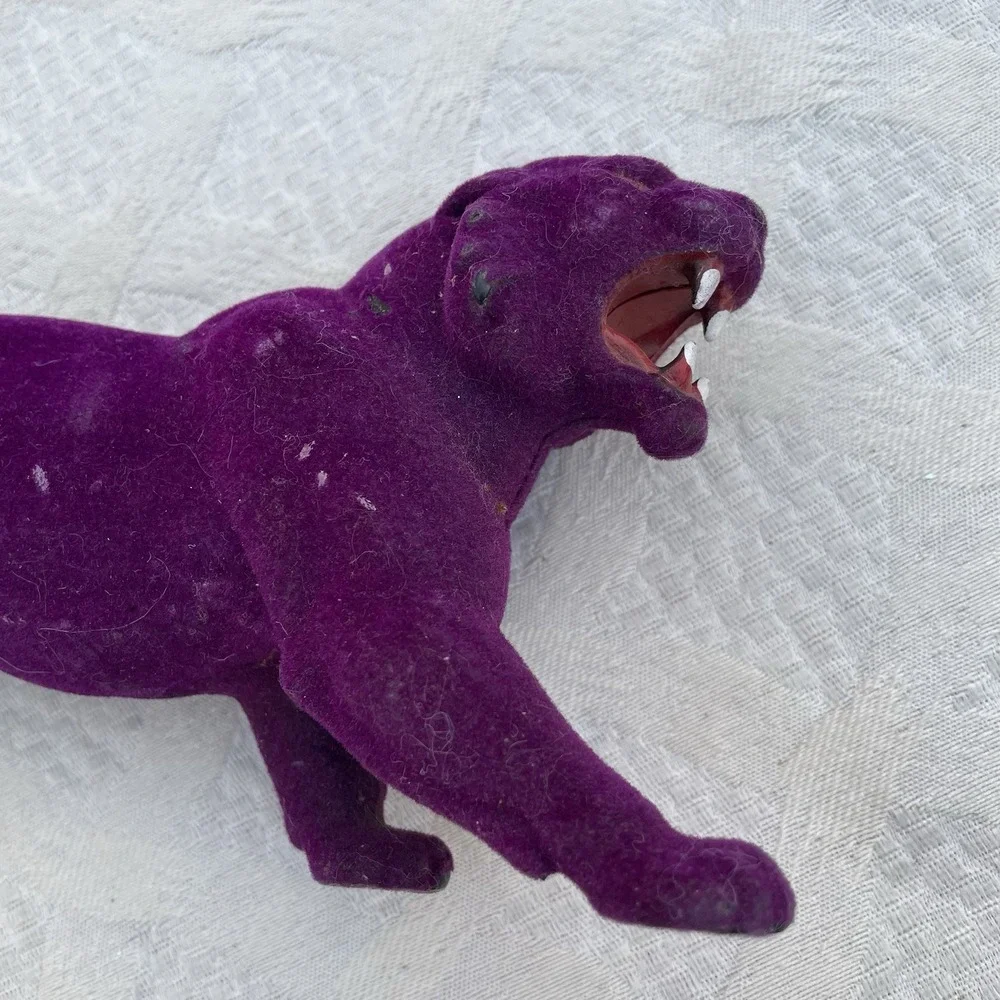 Vintage 1980s MOTU PANTHOR SAVAGE CAT / Fur He-Man Masters Of Universe Purple